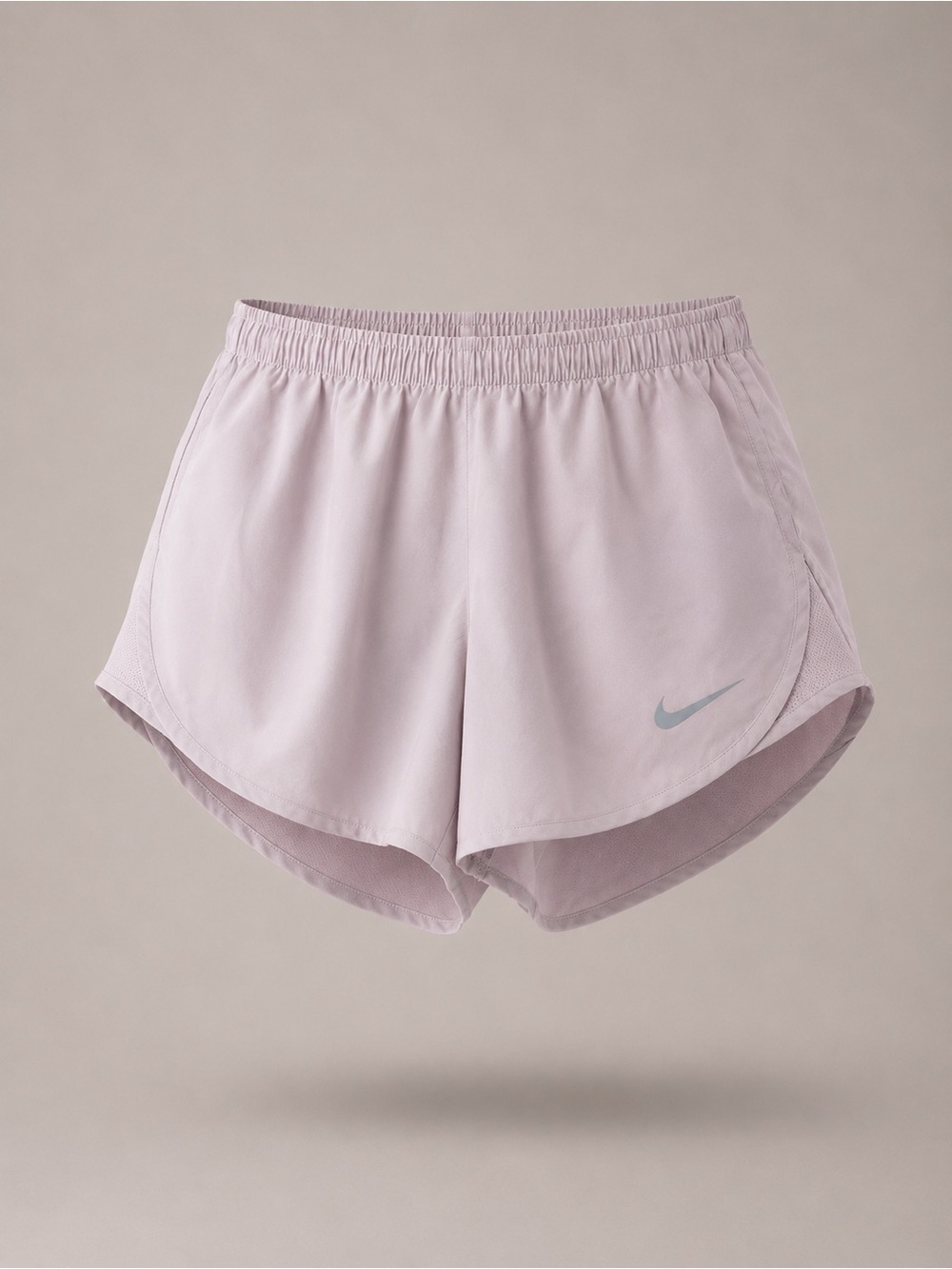 Nike Women’s Mauve Athletic Running Shorts with White Swoosh